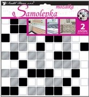 Samolepky na zeď plastická Mozaika imitace obkladů 25,5 x 25,5 cm, 2 archy