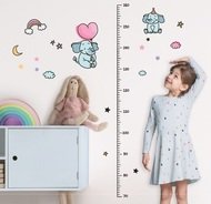 10297 Samolepky na zeď dětsk&yacute; metr - sloni, do 160 cm-2