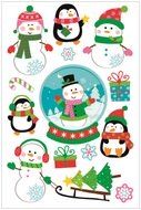 10614 Album s omalov&aacute;nkami a samolepkami  14 x 23 cm, sněhul&aacute;k -2