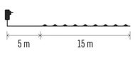 11202 Osvětlen&iacute; nano zelen&eacute; 15 m - 150 LED studen&aacute; b&iacute;l&aacute; + 5m př&iacute;vodn&iacute; kabel + časovač-3