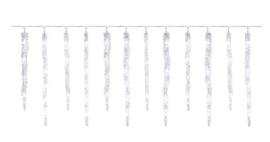 Rampouchy 12 ks svítící řetěz 3,6 m, 60 LED studená bílá