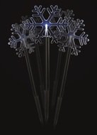 11416 Osvětlen&iacute; vločky z&aacute;pich 30 cm,  5 LED, studen&aacute; b&iacute;l&aacute; + časovač-2