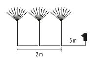 11418 Zápich svítící větvičky studená bílá, 180 LED + časovač-2
