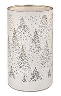 11712 Svítící skleněný válec se stromy – bílý, 15 x 9 cm, teplá bílá, 10 LED, časovač-1