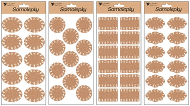 Samolepky popisovací 28x14 cm, korkové