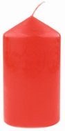 Červená svíčka válcová 6 x 11 cm, výdrž až 32 hodin