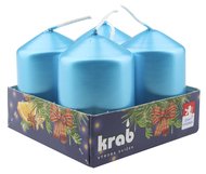 14347 Adventní svíce válec tyrkysový LAK 40 x 80 mm, 4 ks v sadě-1 14347 Adventní svíce válec tyrkysový LAK 40 x 80 mm, 4 ks v sadě-1