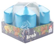 14347 Adventní svíce válec tyrkysový LAK 40 x 80 mm, 4 ks v sadě-3 14347 Adventní svíce válec tyrkysový LAK 40 x 80 mm, 4 ks v sadě-3