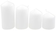 14362 Adventní svíce válec bílá postupka 50, 75, 90, 105 x 60 mm, 4 ks-2
