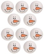 1447 Hlavičky z buničiny sněhul&aacute;ci, 3cm, 10 ks-2