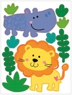 15056 Samolepky na zeď v bloku zv&iacute;ř&aacute;tka 16 x 23 cm 6 listů-2