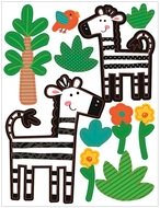 15056 Samolepky na zeď v bloku zv&iacute;ř&aacute;tka 16 x 23 cm 6 listů-3