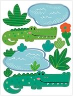 15056 Samolepky na zeď v bloku zv&iacute;ř&aacute;tka 16 x 23 cm 6 listů-6