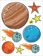 15057 Samolepky na zeď v bloku vesm&iacute;r 16 x 23 cm 6 listů-4