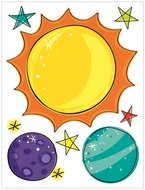 15057 Samolepky na zeď v bloku vesm&iacute;r 16 x 23 cm 6 listů-7