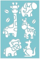 15134 &Scaron;ablony 19 x 28 cm, zv&iacute;řata -1