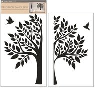 15506 Samolepka na zeď čern&yacute; strom 2 archy 32 x 60 cm-2