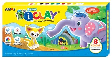 I-Clay modelovací hmota 8 barev v kelímcích po 18 g