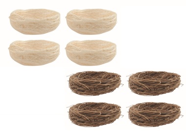 Hnízdo ke kreativním účelům 7 x 3 x 7 cm, 4 ks