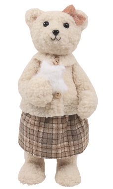 Medvědice na postavení 17 x 36 x 16 cm, hnědá