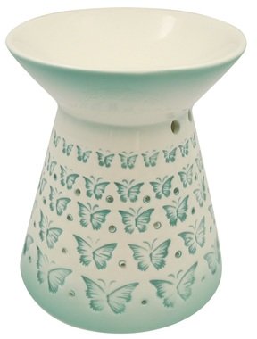 Aromalampa porcelánová se zelenými motýlky 10,5 x 13 cm 