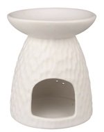 19606 Aromalampa s hvězdou porcel&aacute;nov&aacute; 10 x 13 cm b&iacute;l&aacute;-2