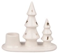 19621 Svícen stromky porcelánový 12,5 x 10,5 x 6 cm, na svíčku 2,2 mm-1