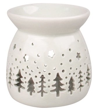 Aromalampa zimní les porcelánová 10 x 9,5 x 10 cm