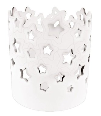 Svícen porcelánový Hvězdy 11 x 13,5 x 11 cm
