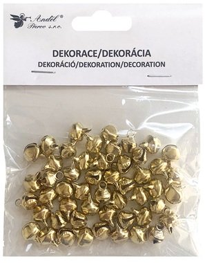 Rolničky zlaté 50 ks, 1 cm 