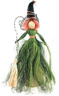 Čarodějnice se zelenou sukní 40 cm
