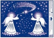 Okenní fólie – Andílci s trubkou