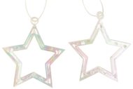 2717 Hvězda plastov&aacute; z&aacute;věsn&aacute; 6 cm, 2 ks-1
