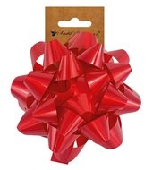 Rozeta dárková samolepicí červená 13 x 7 x 13 cm