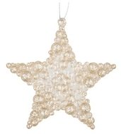 2801 Hvězda třpytivá zlatá na zavěšení 9,5 cm-1