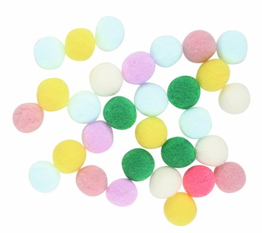 Bambulky 2 cm 30 kusů v sáčku, mix barev 