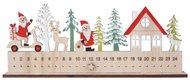 30012 Adventní kalendář Santa na postavení 25 x 10 cm-1