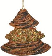 3013 Stromek zlatý  s perličkami  prostorový 10cm-1