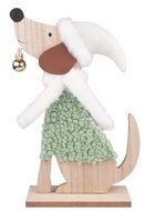 31554 Pes s baňkou dřevěný na postavení 18 x 28 x 6 cm-1