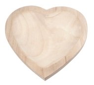 31601 Dekorační mísa srdce dřevěné 23 x 4,5 x 23,5 cm-1