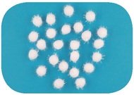 3294 Kuličky ply&scaron;ov&eacute; b&iacute;l&eacute; 1,5 cm, 24 ks v s&aacute;čku-3