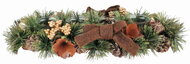 Adventní svícen se šiškami 45 x 8 x 14 cm