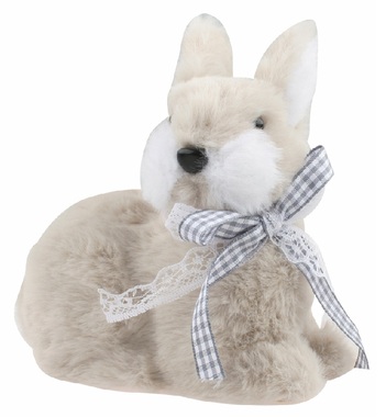 Dekorační Zajíc, 13 x 16 x 8 cm, na postavení