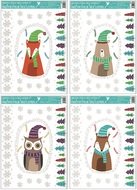 447 Fólie okenní oválky se zvířátky 42x30cm-1