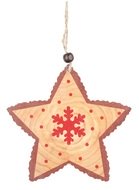 4916 Hvězda dřevěn&aacute; na pově&scaron;en&iacute; 12 cm-1