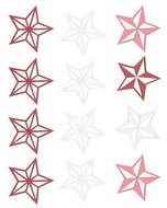 5471 Dřevěné dekorace 4 cm, 12 ks -1