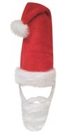 5627 Santovsk&aacute; čepice s vousy, obvod 60 cm, d&eacute;lka čepice 70 cm, d&eacute;lka vousů 25 cm-1