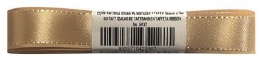 Stuha taftová 16 mm x 3 m, zlatá