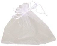 5955 Organzov&yacute; s&aacute;ček b&iacute;l&yacute; 24x20 cm-2