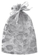 6017 Pytl&iacute;k organzov&yacute; b&iacute;l&yacute; s kruhy s glitrem 26 x 35 cm-1